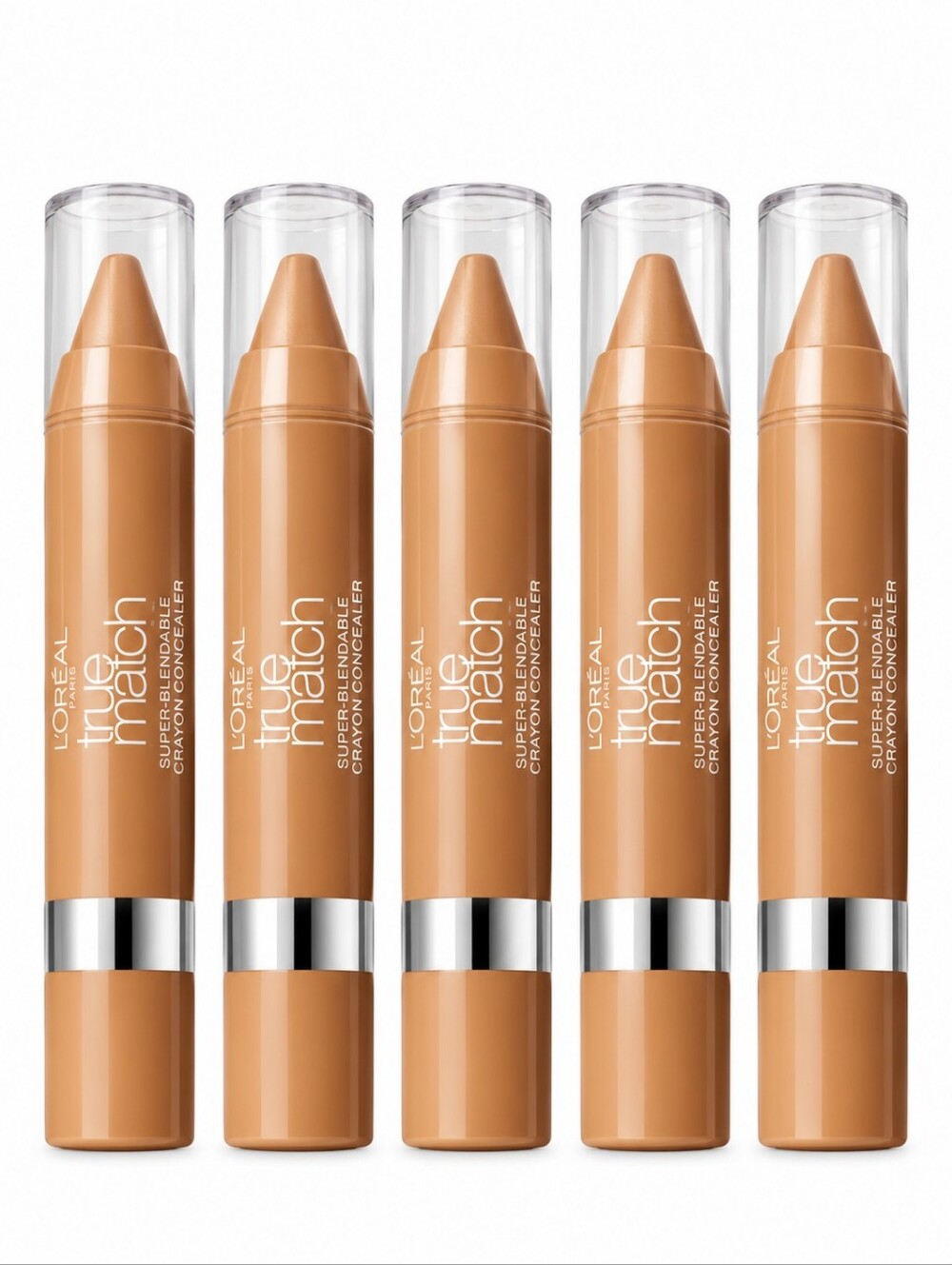 5 x L'Oreal True Match Crayon Concealer, Medium Deep Warm W6-7-8